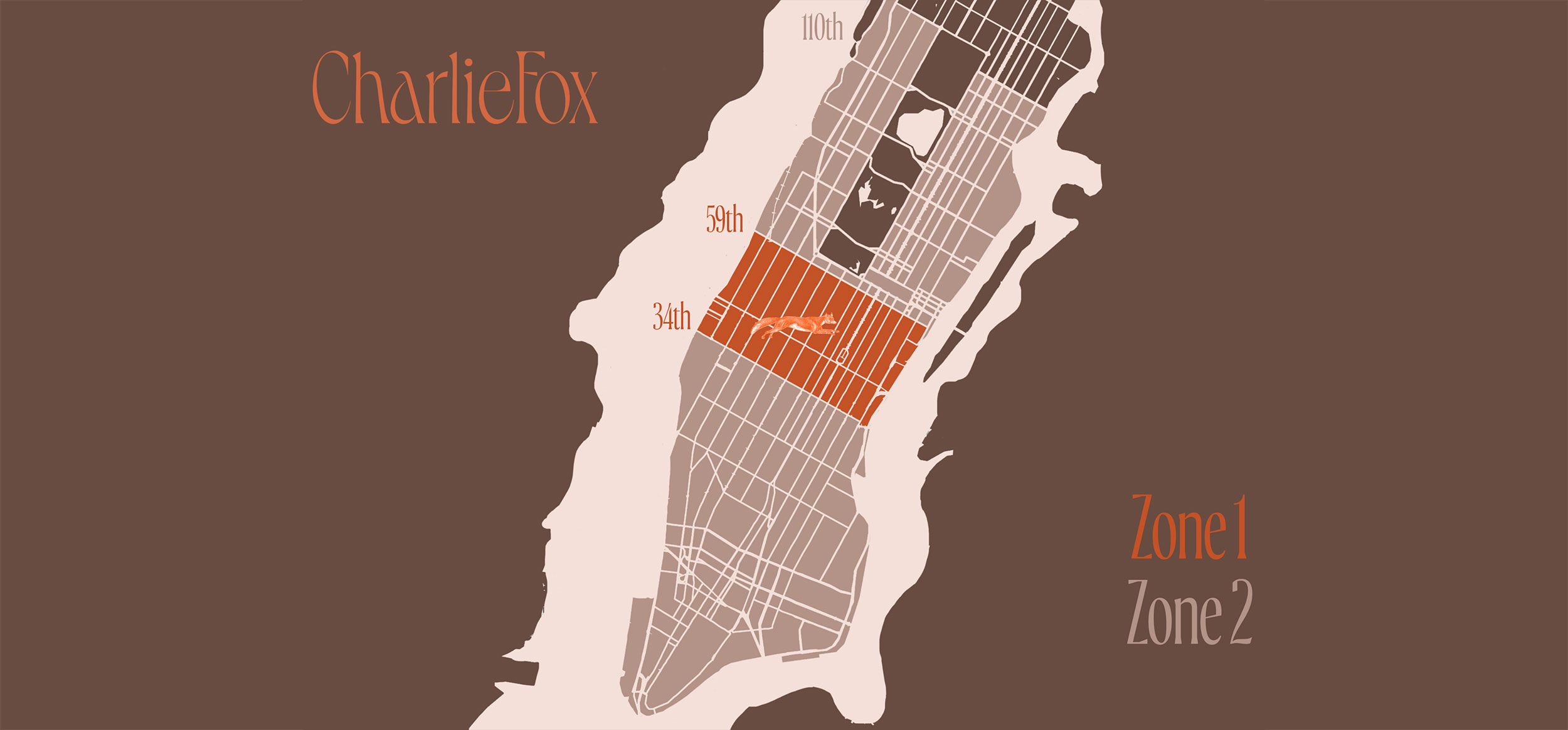 Charlie Fox Delivery Map