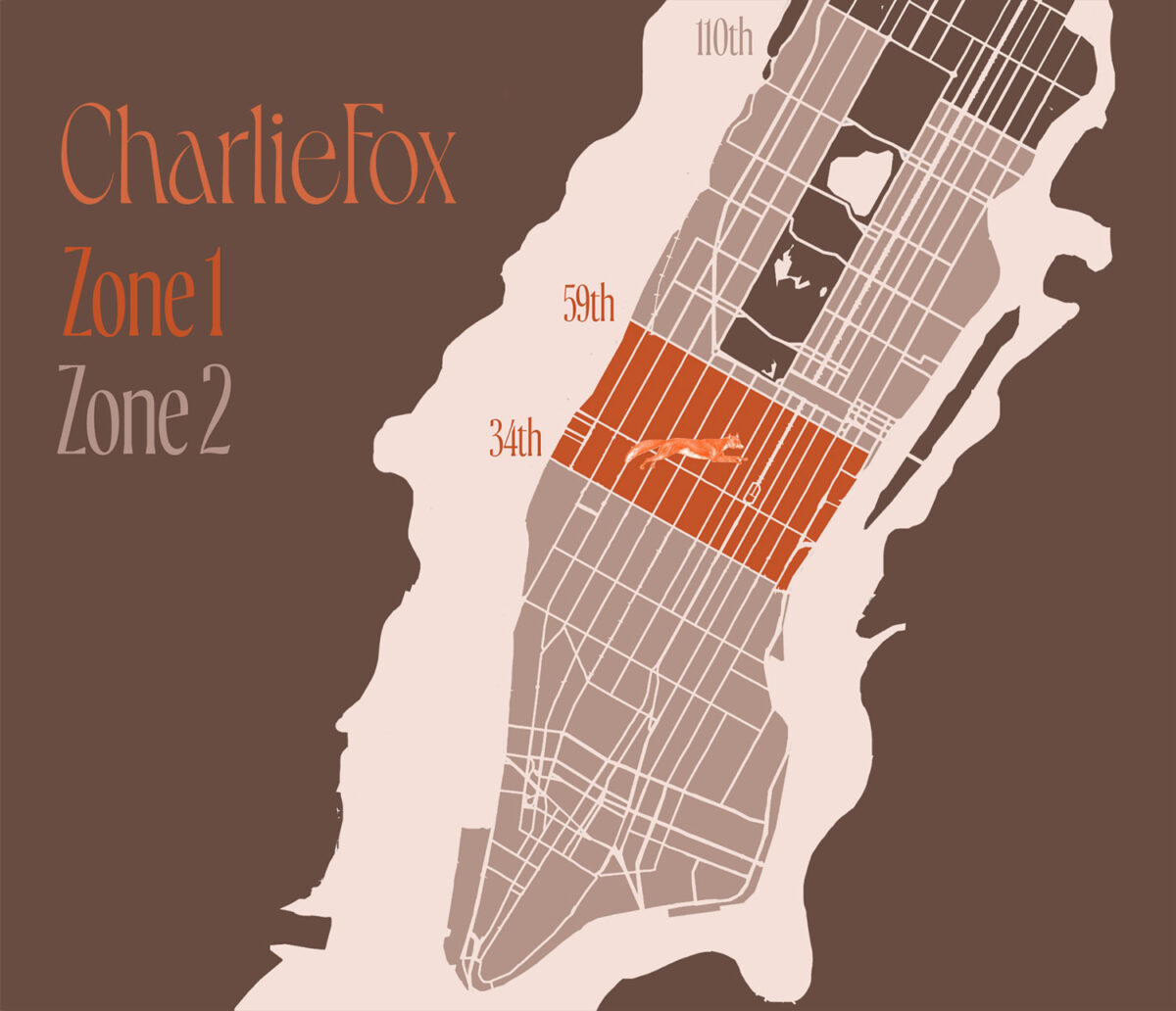 Charlie Fox Delivery Map